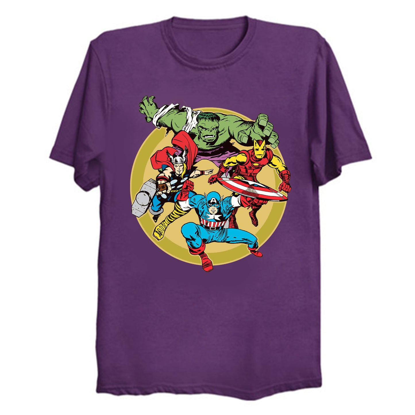 Marvel - Earth's Mightiest Heroes T-Shirt (various colors)