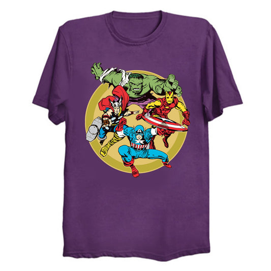 Marvel - Earth's Mightiest Heroes T-Shirt  (various colors)
