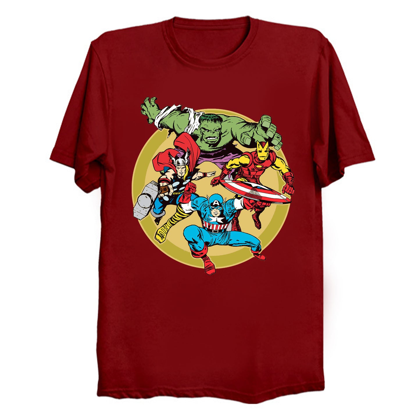 Marvel - Earth's Mightiest Heroes T-Shirt (various colors)