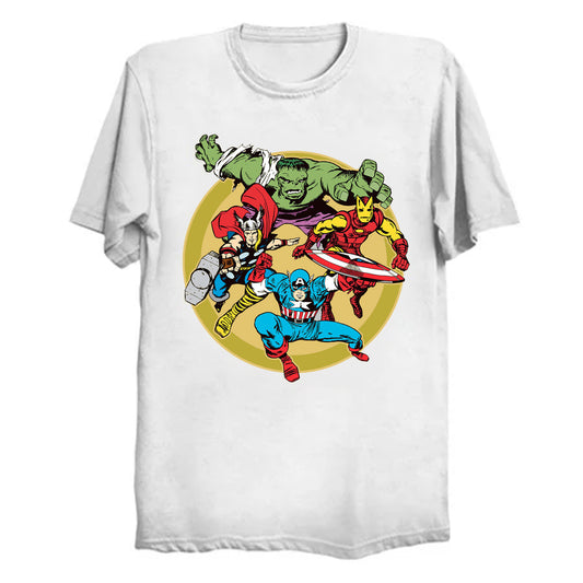 Marvel - Earth's Mightiest Heroes T-Shirt  (various colors)