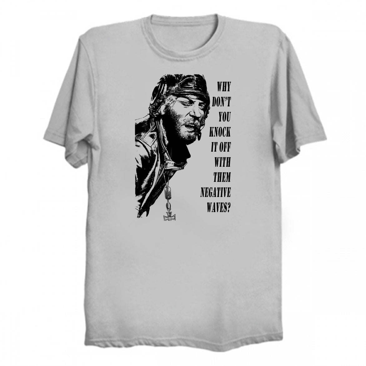 T-shirt featuring Oddball from the movie 1970 Kelly's Heroes, portrayed by Donald Sutherland