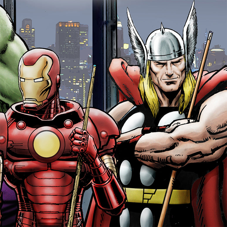 Marvel Superheroes Relax Playing Pool -Digital Download
