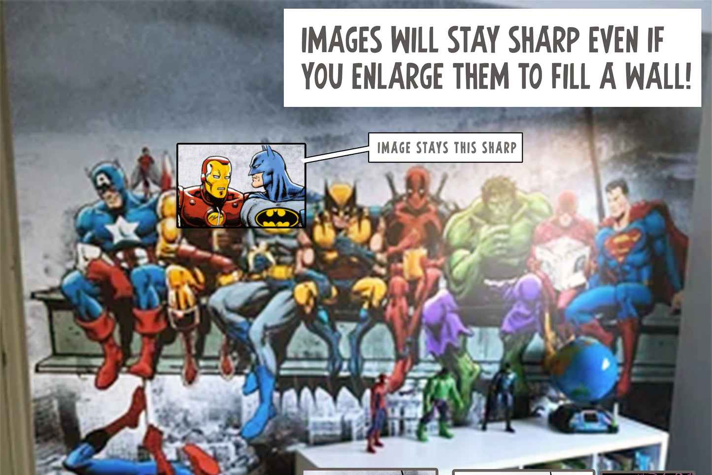 Marvel and DC Superheroes Lunch Atop A Skyscraper - Digital Download