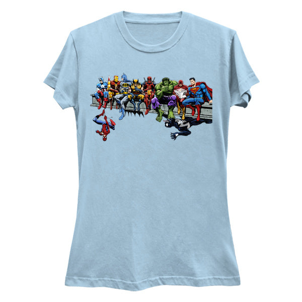 Marvel DC Lunch Atop A Skyscraper T-Shirt (various colors)