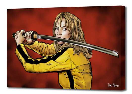 Tarantino: Kill Bill - Beatrix Kiddo The Bride- Mounted Canvas