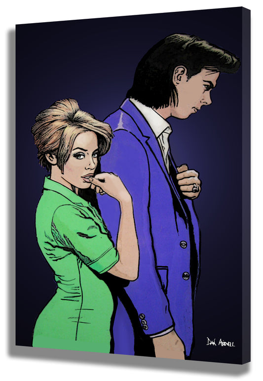 Kylie Minogue & Nick Cave Mounted Canvas