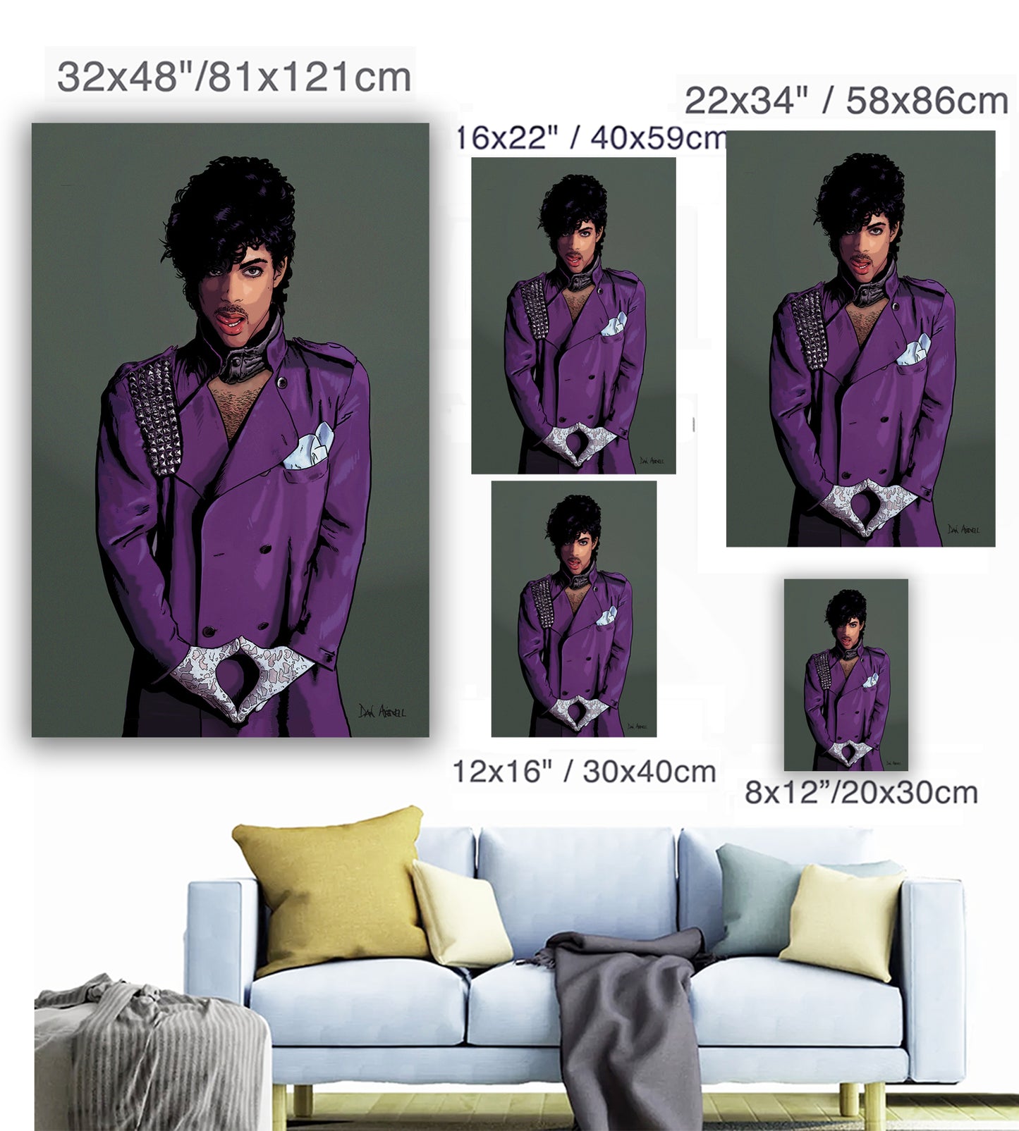 Prince- Mounted Canvas (various sizes)