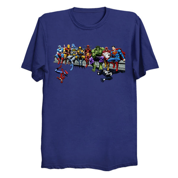 Marvel DC Lunch Atop A Skyscraper T-Shirt (various colors)