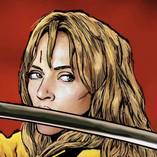 Tarantino: Kill Bill - Beatrix Kiddo The Bride- Mounted Canvas