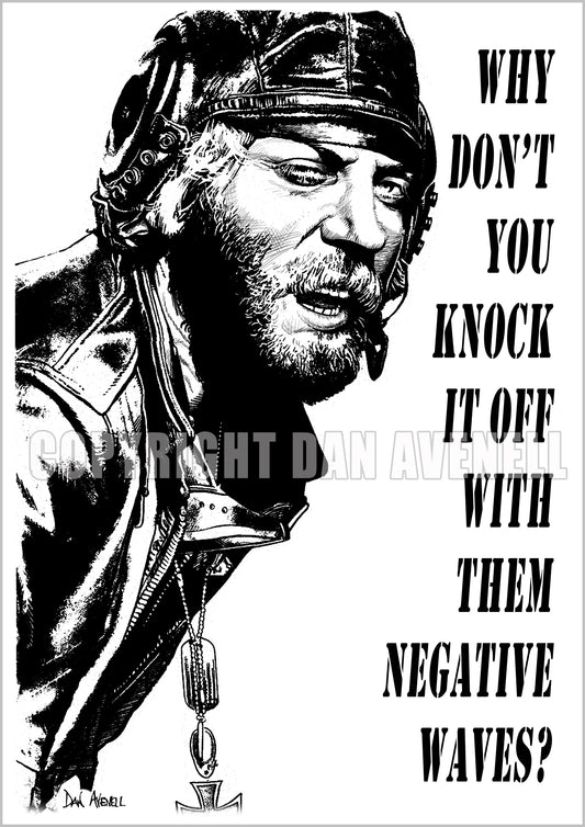 Kelly's Heroes - Oddball Says  b/w -Art Print/Poster