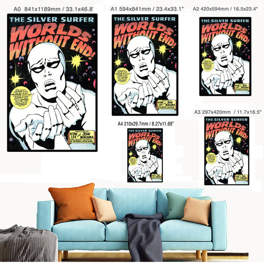 Silver Surfer - Worlds Without End - Art Print/Poster