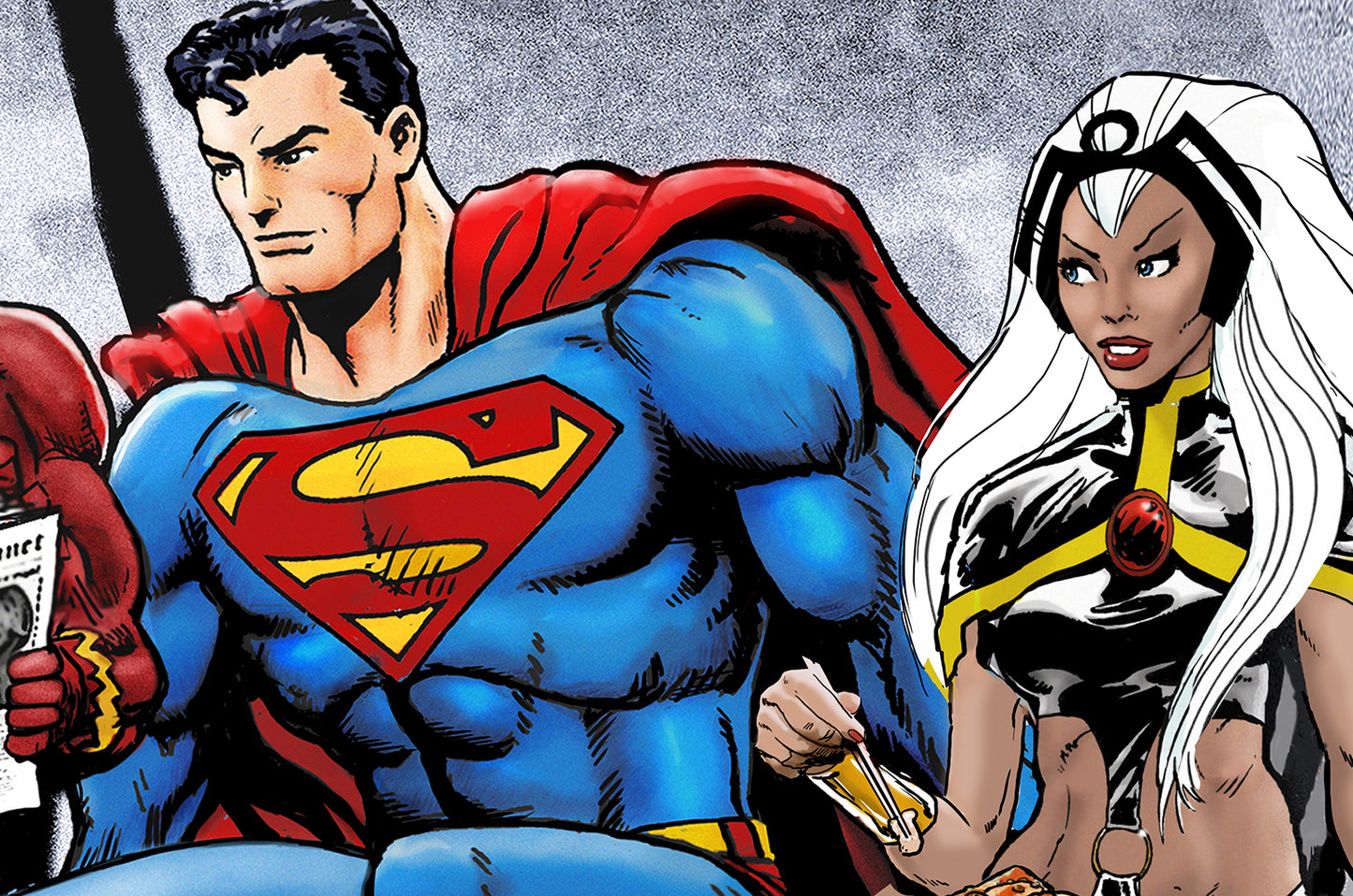 MORE Marvel and DC Superheroes Lunch Atop A Skyscraper - Digital Download