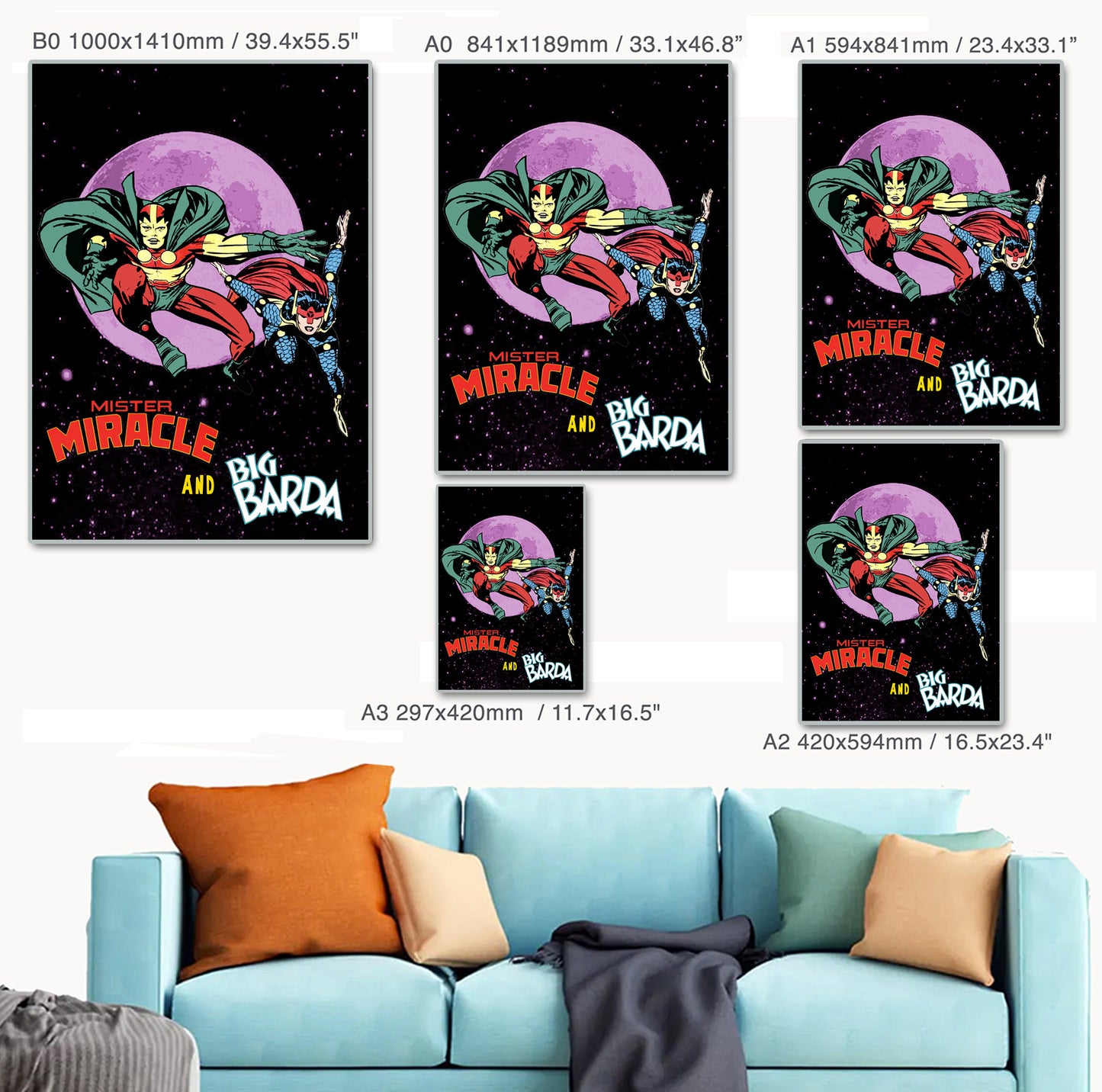 Mister Miracle and Big Barda - Art Print/Poster