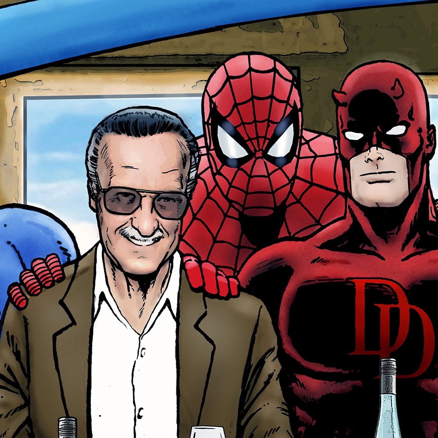 Marvel: Stan Lee's Super Supper - Mounted Canvas