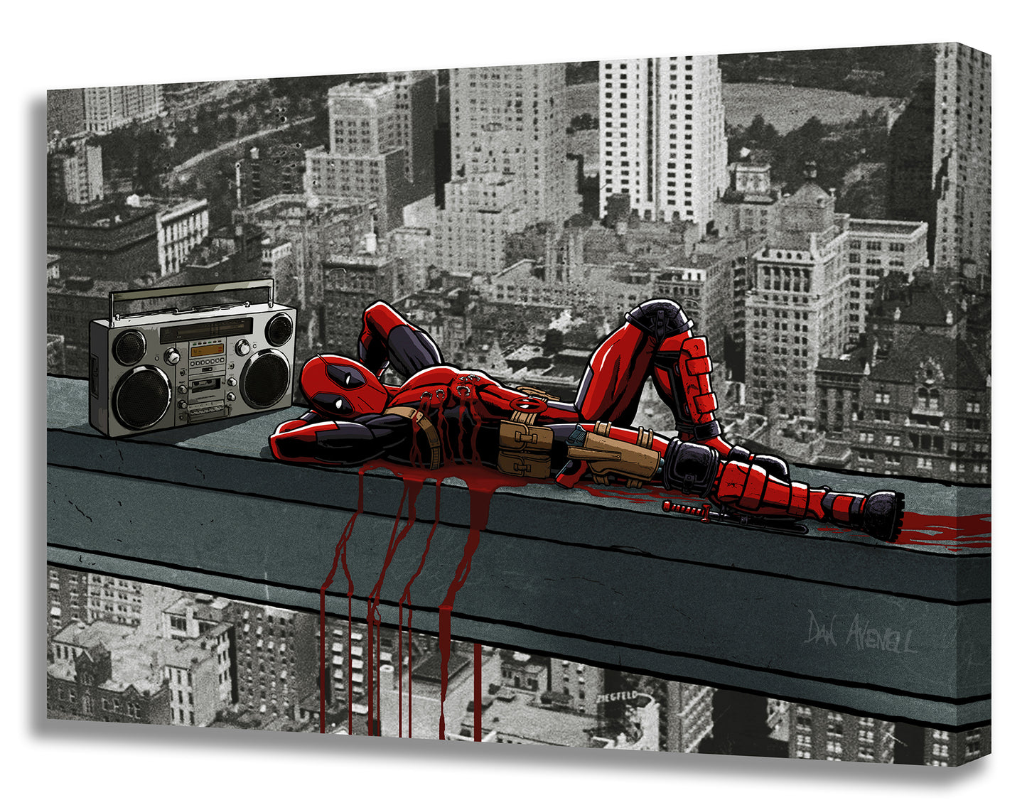 Deadpool: The Degenerate Regenerates - Mounted Canvas