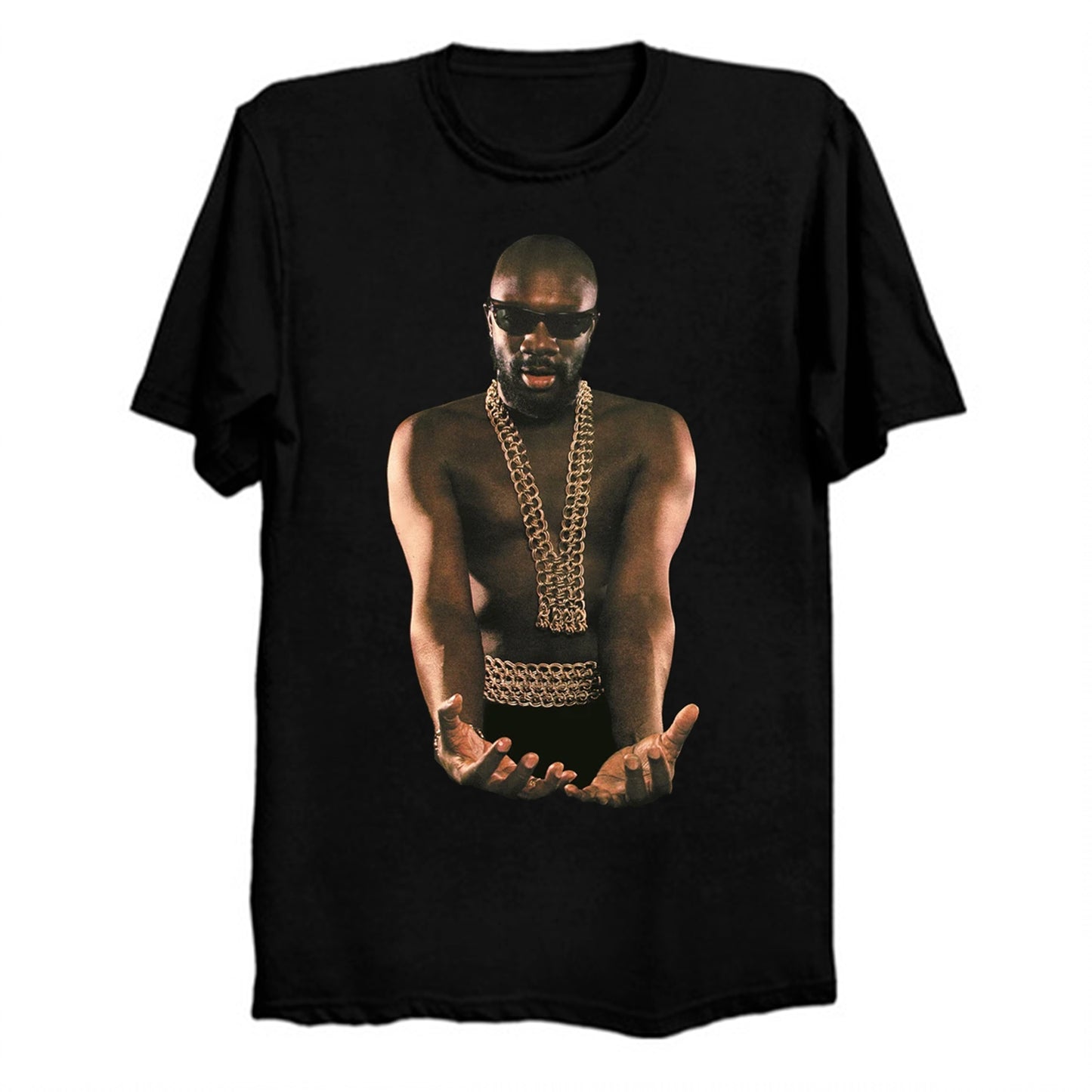 isaac hayes gold chain shirt