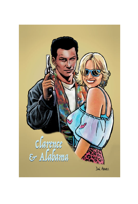 Tarantino: True Romance Clarence & Alabama -  Art Print/Poster (various sizes)