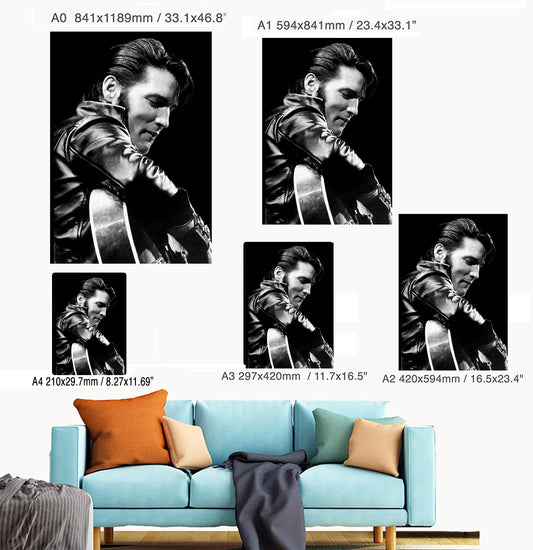Elvis Presley The King Of Rock & Roll Who Will Never Die - Art Print/Poster
