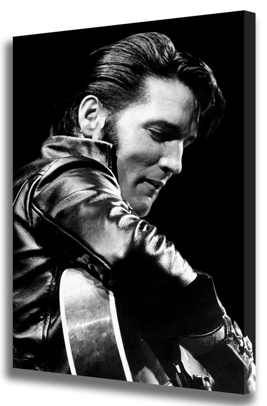 Elvis Presley The King Of Rock & Roll Who Will Never Die- Mounted Canvas (various sizes)