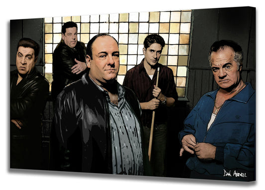 The Sopranos- Mounted Canvas