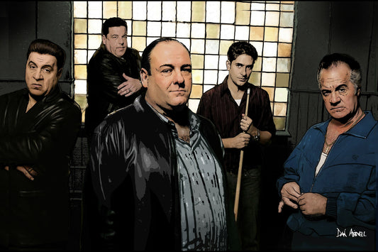 The Sopranos- Mounted Canvas