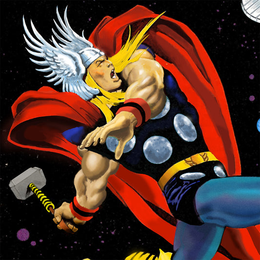 Marvel: Thor vs Silver Surfer - Art Print/Poster